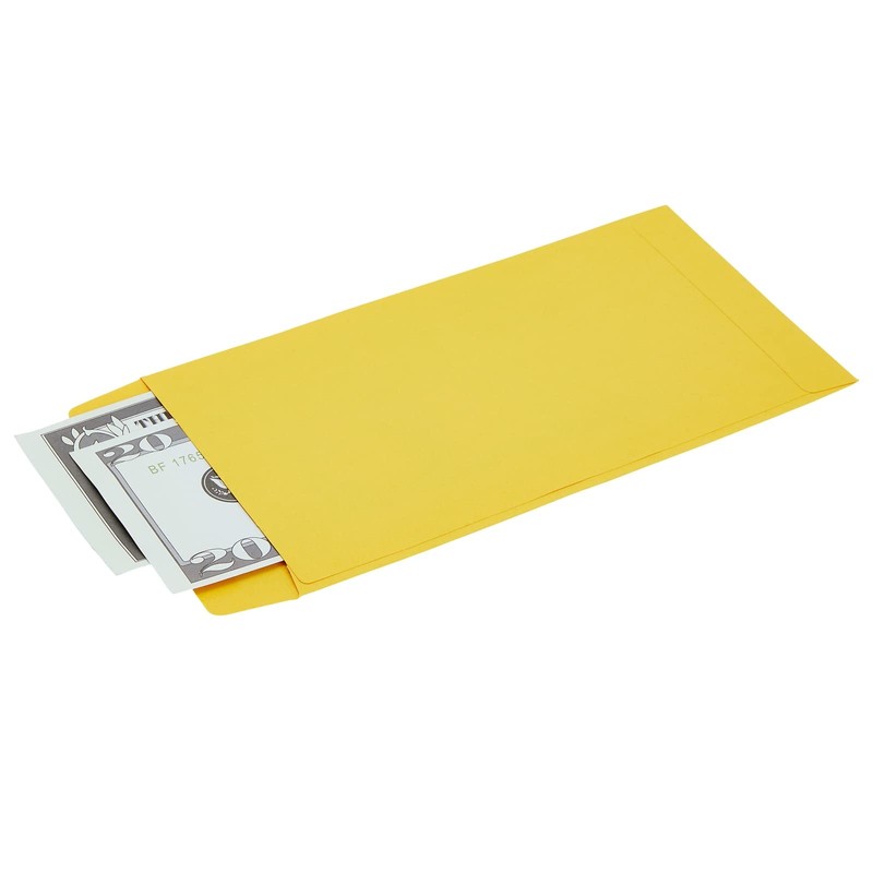 100 Pack Colorful Money Envelopes for Cash, Payroll, Money Saving,