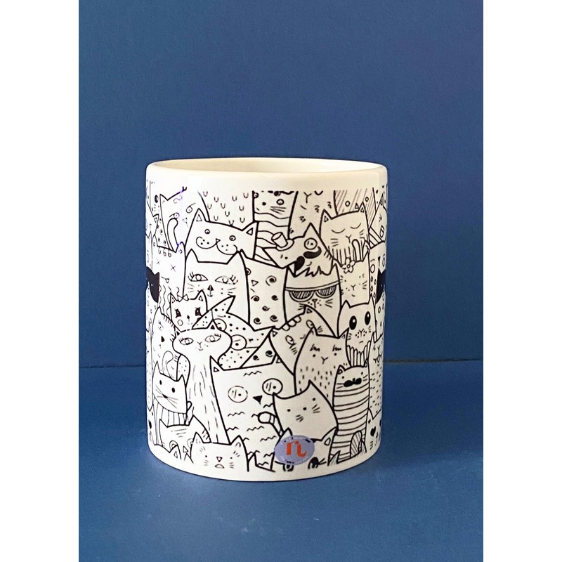 Taza Regalo Michis Gatitos Gatos Cat Para Te O Cafe