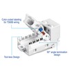 TRENDnet Cat6 Keystone Jack, 25-Pack Bundle, 90° Angle Termination, Compatible