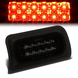 Auto Dynasty LED 3rd Third Brake Light Compatible with 1994-2003 Chevy S10 GMC Sonoma Isuzu Hombre Standard Cab, Rear Center Cab Cargo Lamp High Mount Dual Row Stop light