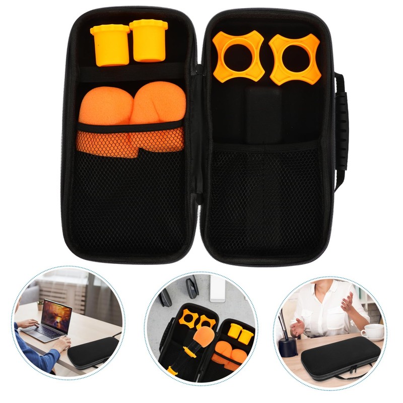Kisangel 1 Set Microphone Storage Bag Portable Mic Carrier Pouch