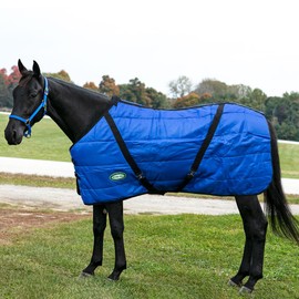 Channel Quilt Stable Blanket (84, Blue)