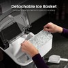 Kismile Nugget Ice Makers Countertop, Portable Sonic Ice Machine with