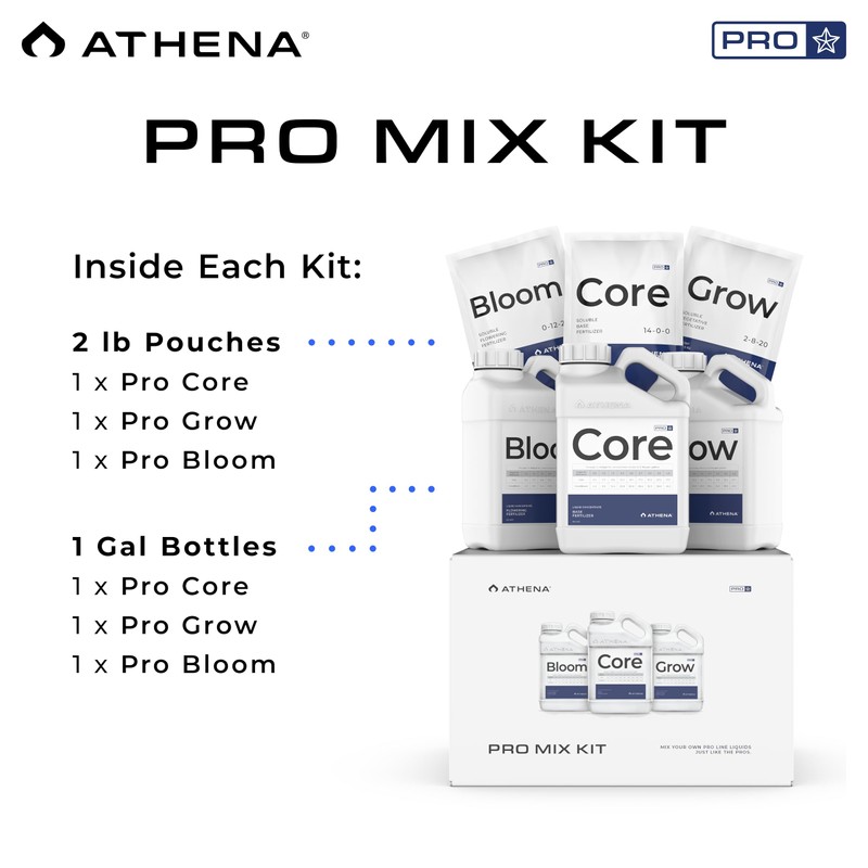 Athena Pro Mix Kit - Conc. Complete Hydroponics Fertilizer Solution
