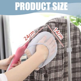 SULIUDAJI 1 x Ironing Glove, Ironing Aid with a Heat-Resistant Surface, Ironing Pad Made of 100% Cotton, Sleeve Aid for Quick Ironing, Blue