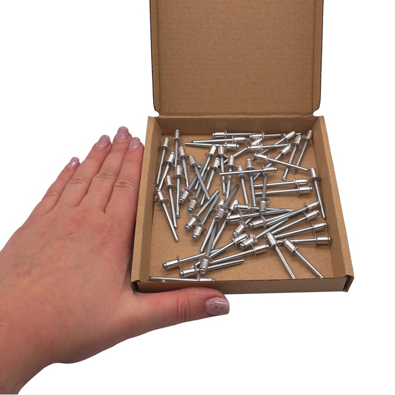 SKIR'CO (50 pcs) Countersunk Aluminium Blind Rivets 4.8 x 8