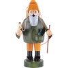 KWO Smoking Men Incense Holder, Woodsman, 18 cm, Wood, Multicolour,