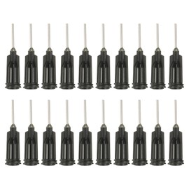PATIKIL 19Ga Dispensing Needles, 52PCS 1/2 Inch Industrial Blunt Tip Dispensing Needle Tips with Luer Lock Needle for Refilling Liquid Inks Adhesive Glue Oil,Black
