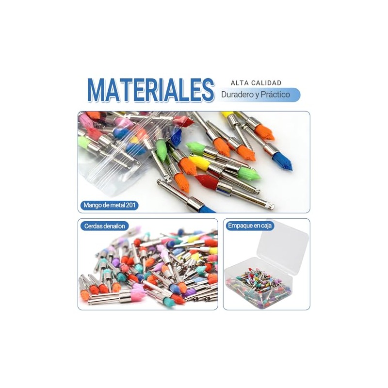 Cepillos de Pulido Dental, Cepillo para Pulir Dientes de Nylon