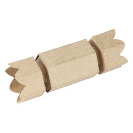 Décopatch - Ref BT069C - Cracker Box - Papier Maché Object to Decorate - 18 x 6.5 x 6.5cm - Decorate with Décopatch Papers & PaperPatch Glue, Glitter, Paints