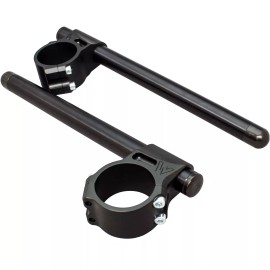 Woodcraft 2006-2010 SUZUKI GSXR 750 WOODCRAFT CLIP-ON CLIPON HANDLEBAR KIT - BLACK BARS