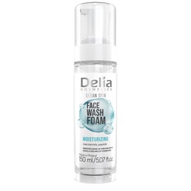 Delia Cosmetics Clean Skin - Normalizing and Moisturising Facial Cleansing Foam - Normal, Problematic, Acne-Prone Skin - Removes Impurities and Makeup - 150ml