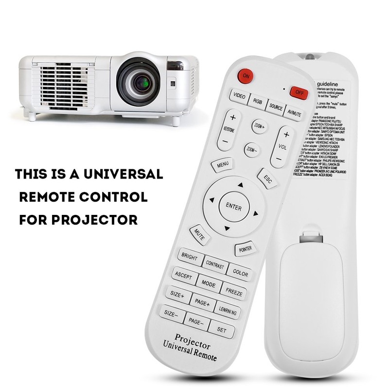 Sanpyl Control Remoto Universal para proyector, Adaptador de Control Remoto