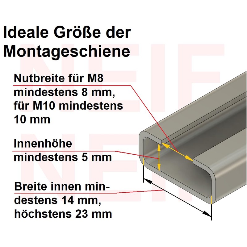Hammer Head Screw M10 x 35 mm Stainless Steel A2