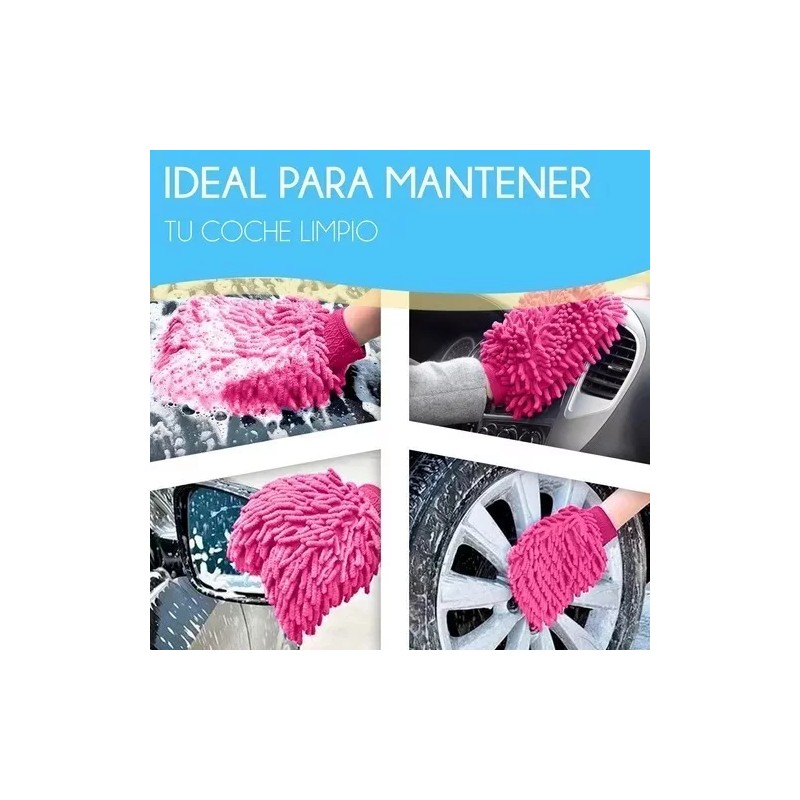 Innovaciones Kit 2 Guantes Plumero Micro Fibra Multiusos Polvo