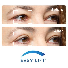 EasyLift The Original 60 Second Eye Lift Strips | Instant Upper Eyelid Lift for Droopy Eyes | As Seen On TV | Hypoallergenic, Lab Tested & Safe for Daily Use | Made in USA (64 pcs)