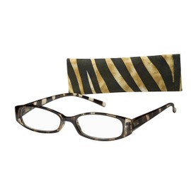 Wink Fancy Zebra Stripe Reading Glass Suede with Case, 1.50, 0.200 Ounce