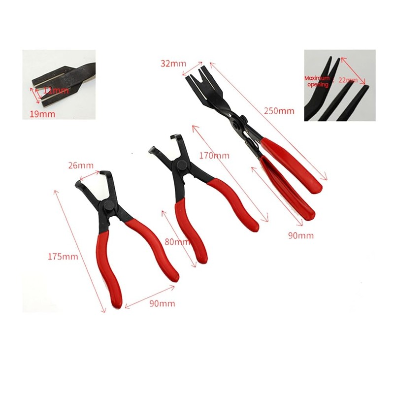 Atelierate Body Clip Pliers Set, 30 Degree and 80 Degree