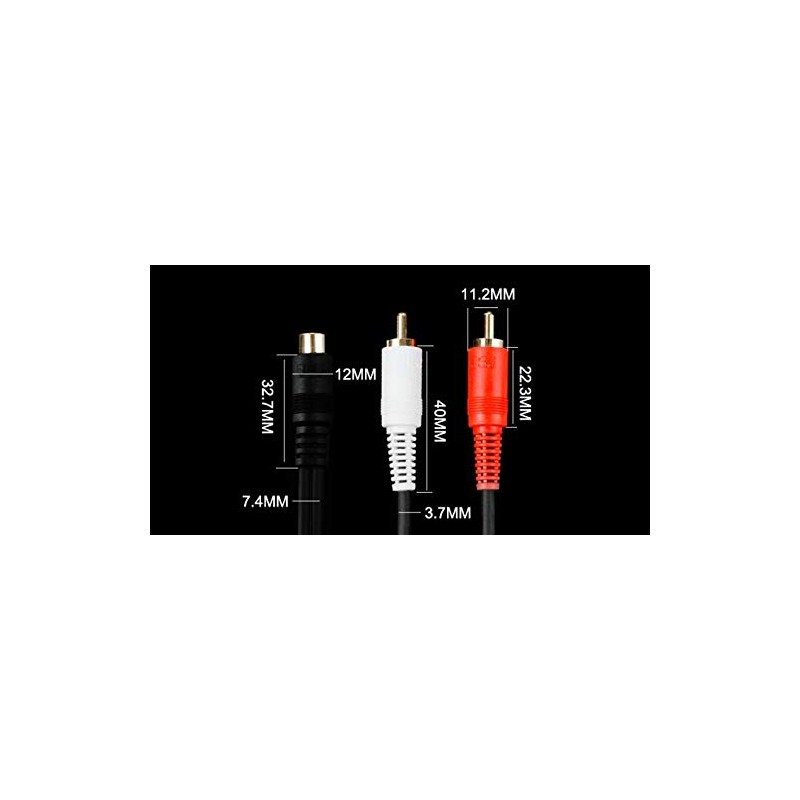 [WYVERN AUDIO #25] RCA Monaural Female to RCA Stereo Red-White
