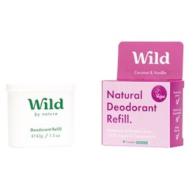WILD Coconut & Vanilla Natural Deodorant Refill 40g