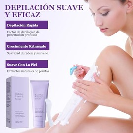 2PCS Crema Depilatoria para Mujeres y Hombres, Crema para Depilar para Vello No Deseado, Suave Gel Depilatorio, Sedosa de Efecto Duradero, para Axila/