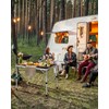 Sportneer Folding Table: Adjustable Height Camping Essentials 35.4" L x