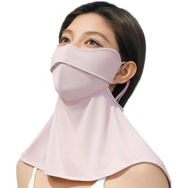 Famimor Women's Face Cover, UV Protection, 3D Dimensional, Cool, Super Comfortable, Sun Mask, Zero Breathability, Summer, Neck Cover, Face Guard, UPF 50+, Eye Protection, Sun Protection Mask, Golf