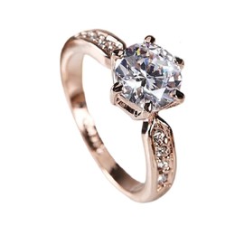 CUSIOALQQ Fashion Rings Cushion Cut 2ct Zircon Diamonds Stone Sterling Silver Engagement Wedding Band Ring for Women Cubic Zirconia CZ Platinum Plated Silver Engagement Promise Ring Rose Gold