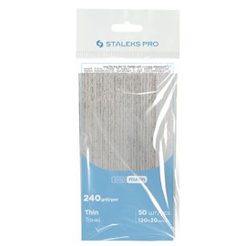 Staleks Limas De Uñas Desechables Pro Smart 22 Papmam (Grano 240, 50 Unidades) – Fundas Abrasivas De Espuma Suave Sin Pegamento Con Óxido De Aluminio Para Pulir Y Preparar Las Uñas