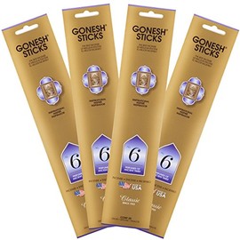 Gonesh Classic Collection #6 Incense (4 Pack), 4 Piece, Gold