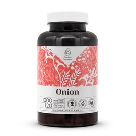 Garden Organics Onion 120 Capsules | High-Potency Capsules, Herbal Dietary Supplements | Made with Vegetable Capsules and Onion (Allium Cepa) Dried Bulb (120 Capsules)