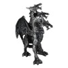 Ebros Ancient Legendary Three Headed Dragon Hydra Roaring Statue 8"