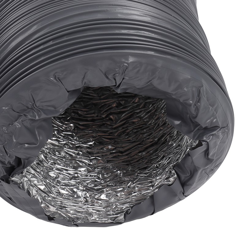 Flexible Aluminum Ducting Duct 1m Length with Clamp for Ventilation