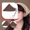perfeclan Frauen Häkeln Bandana Head Kerchief vielseitige Haarzubehör Mode für