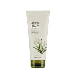 The Face Shop Herb Day 365 - Limpiador Facial Coreano  Gel Espumoso Calmante y Refrescante con Aloe Vera y T Verde  Limpieza Suave e Hidratante para  