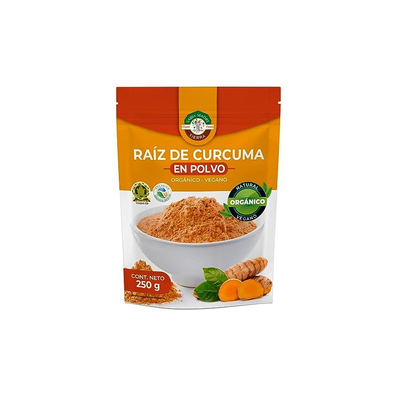SABIA MADRE TIERRA - Cúrcuma Orgánica 250g- ANTIOXIDANTES