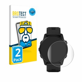 BROTECT Pack of 2 Full Cover Screen Protectors for Garmin Forerunner 945 LTE Full Screen Protector Film [3D Curved, Anti-Fingerprint, Crystal Clear]
