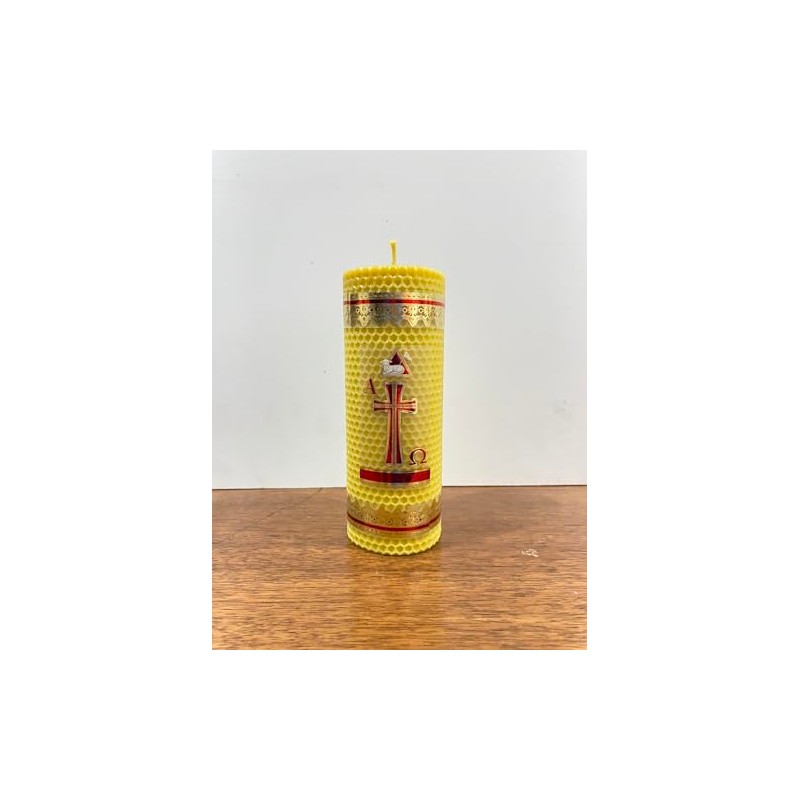 Velas De Miel. Cirio Pascual De Cera De Abeja Pura