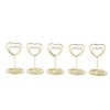 25Pcs Table Number Stands Heart Shaped Stable Base Sturdy Metal