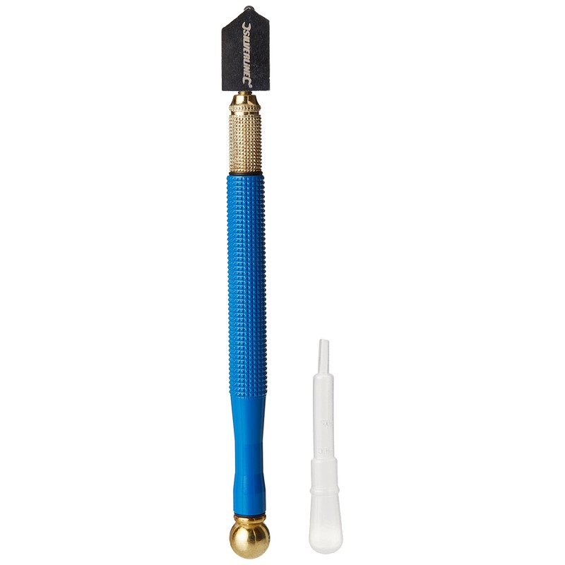 Silverline Lubricated Alloy Body Glass Cutter 175mm / 2-8mm (282636)