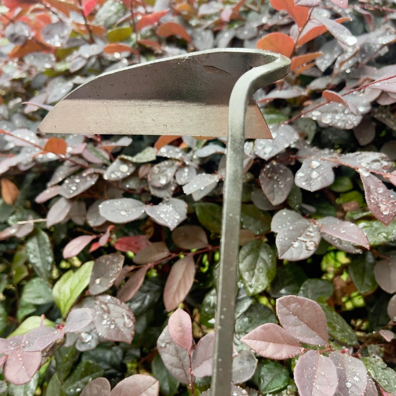 alanx 12 Inch Japanese Gardening Hand Weeding Sickle, Weeding Hoe