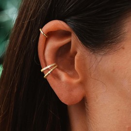 Ear Cuff Earrings for Women Cartilage Earrings for Women Clip On Earrings Christmas Gifts Stocking Stuffers Ear Wrap Crawler Earrings Ear Cuffs Non Piercing