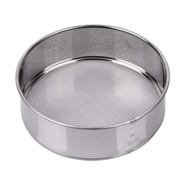 AMPSEVEN Tamis Fine Mesh Flour Sieve 60 Stainless Steel Round Sifter for Baking(6 Inch, 60m Mesh)