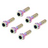 6PCS Bicycle Stem Bolt M5 X 16mm Titanium Alloy Waterproof