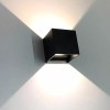Maxxi Arbotante Pared Interior Exterior Cubo Negro Led60 Maxxi