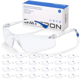 24 Pack Clear Safety Glasses, Protective Eyewear UV Protection & ANSI Z87.1, Safety Goggles Scratch & Impact Resistant Eye Protection for Men & Women - Ideal for Construction, Shooting, Lab Work