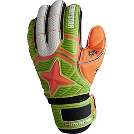 Derbystar Unisex Adult Protect AR Advance Goalkeeper Gloves - white/green/orange, 9.5