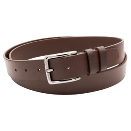jazzylab Moderner Herren Ledergürtel – 35 mm – Bundweite 120cm / Gesamtlänge 135cm - Braun