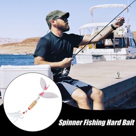 Trout Lures for Lake Fishing | Sequin Bait Lure with Feather Treble Hook | Spinnerbait Fishing Accessories Tools, Long-Distance Casting for Freshwater Saltwater