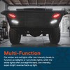 TRUE MODS 2pc 6 inch White Oval LED Reverse Trailer